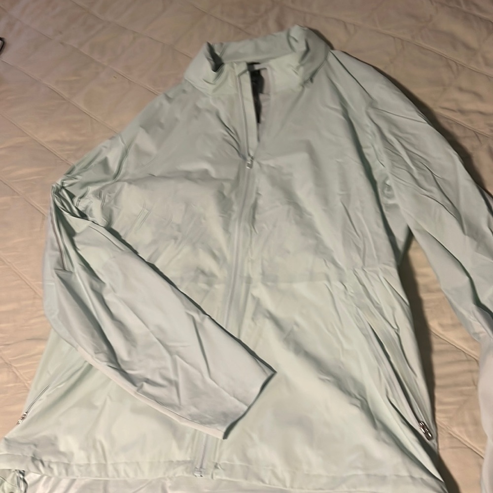 Lululemon light blue running jacket